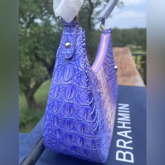 NWT Brahmin Small Bekka Bag in VERY PERI Shoulder bag - Picture 7 of 15